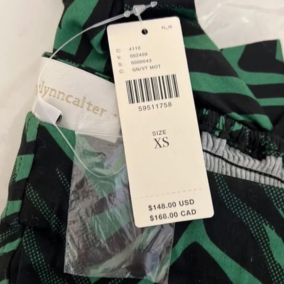 NEW Anthropologie Corey Lynn Calter Emerald Green Black Puff Statement Sleeve XS - Picture 6 of 11